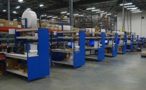 Rows of Customized Workbenches